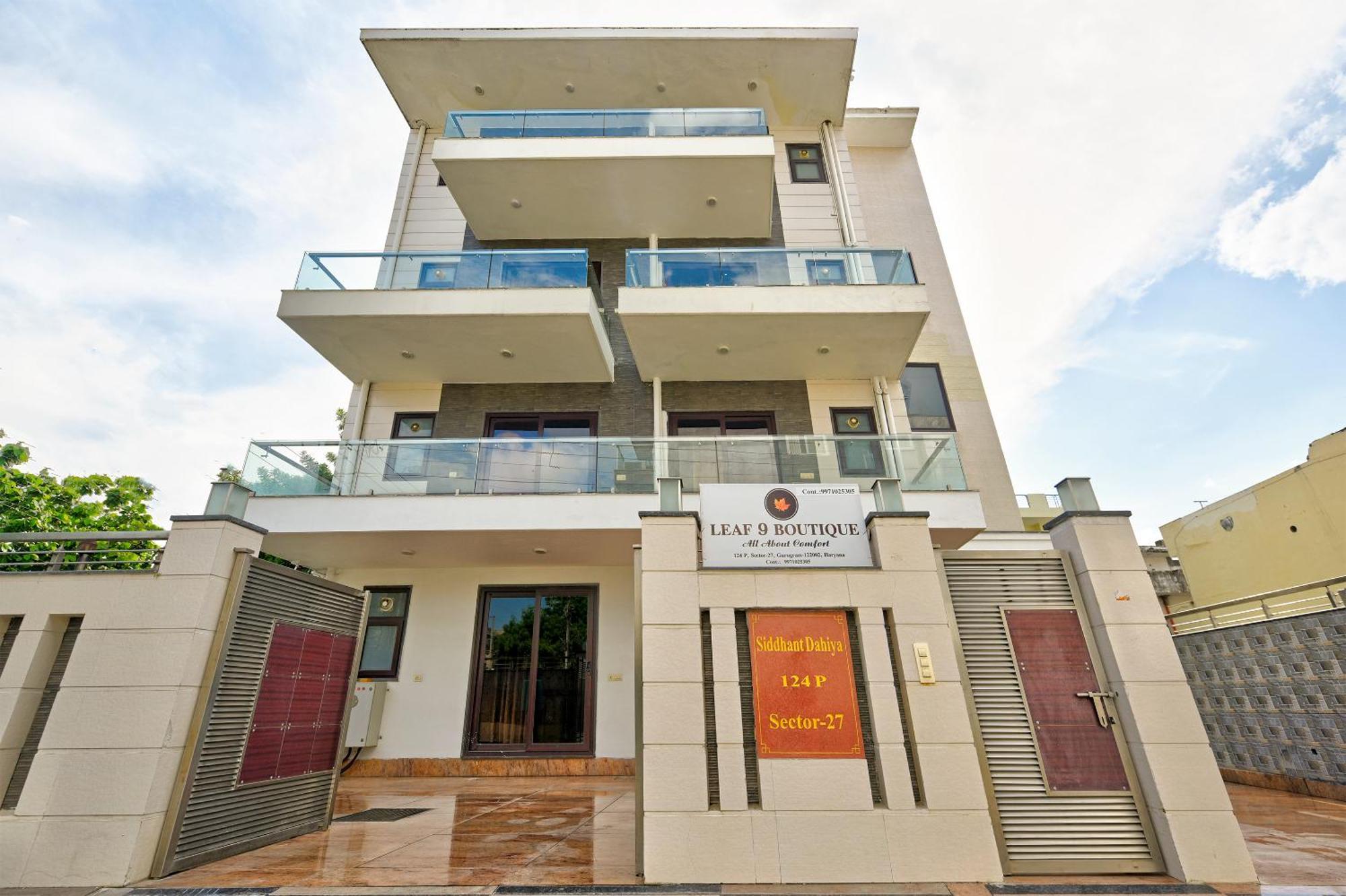 Hotel Leaf 9 Boutique, Near Golf Course Road And Galleria Market グルガウン エクステリア 写真